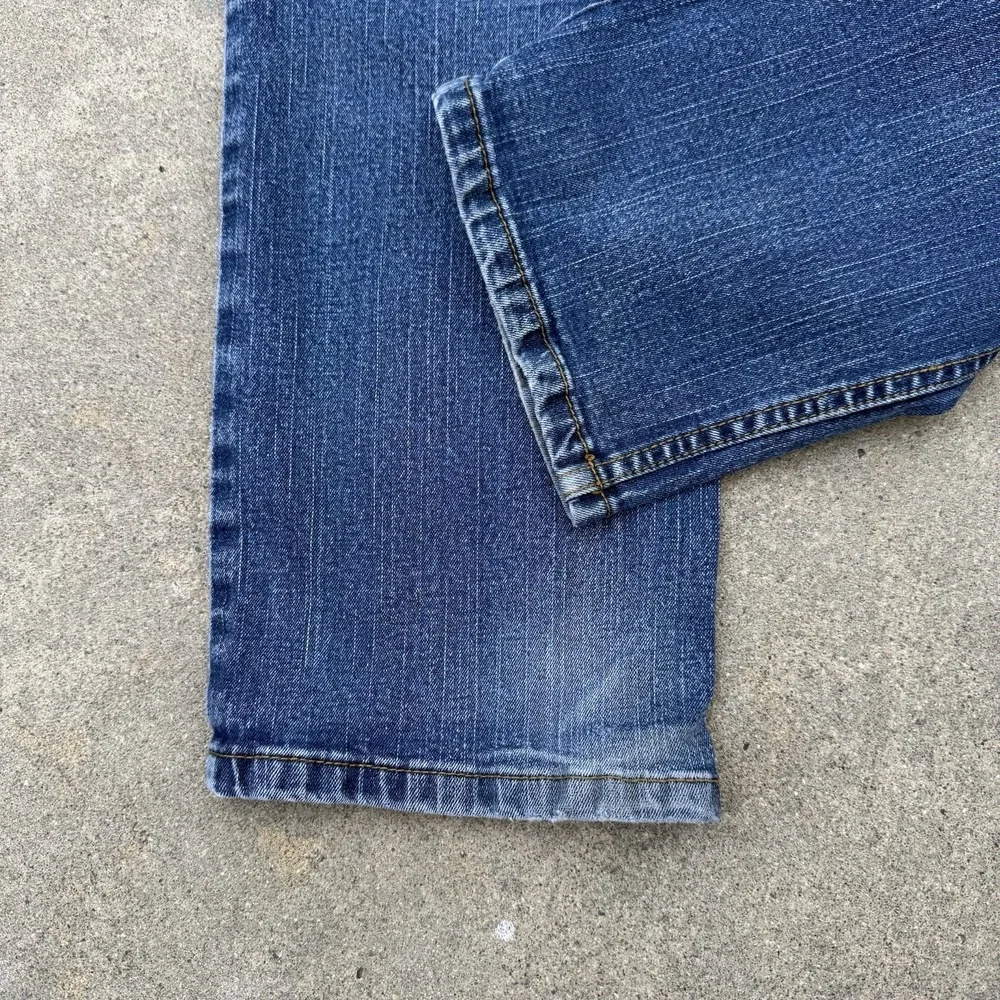 Y2K Unicorno Uomo Italia Jeans Mens 34x30 Blue Denim Straight‎ Leg Made in Italy